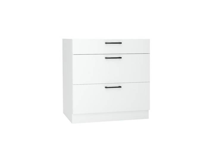 ROYAL24_MARKT Unterschrank D80S3 - Morvex - 3 Schubladen für effiziente Organisation (Küchen Unterschrank, 1-St., Premium - Morvex) Premium - Modern - Exzellent