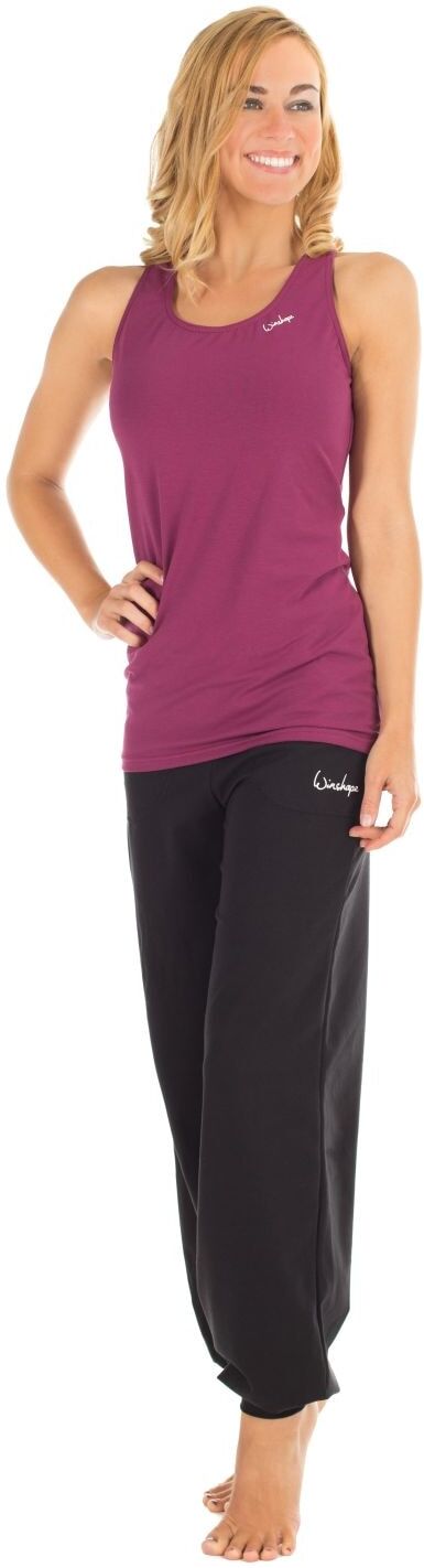 Trainingshose WINSHAPE "WH12", Damen, Gr. XL, Normalgrössen, schwarz, 90% Baumwolle, 10% Elasthan, Hosen Trainingshose, 3/4-Trainingshose schwarz XL, Normalgrössen