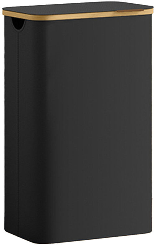Latitude Run Bhargava Fabric and Cardboard / Paper Laundry Hamper Black 70 x 52 x 38