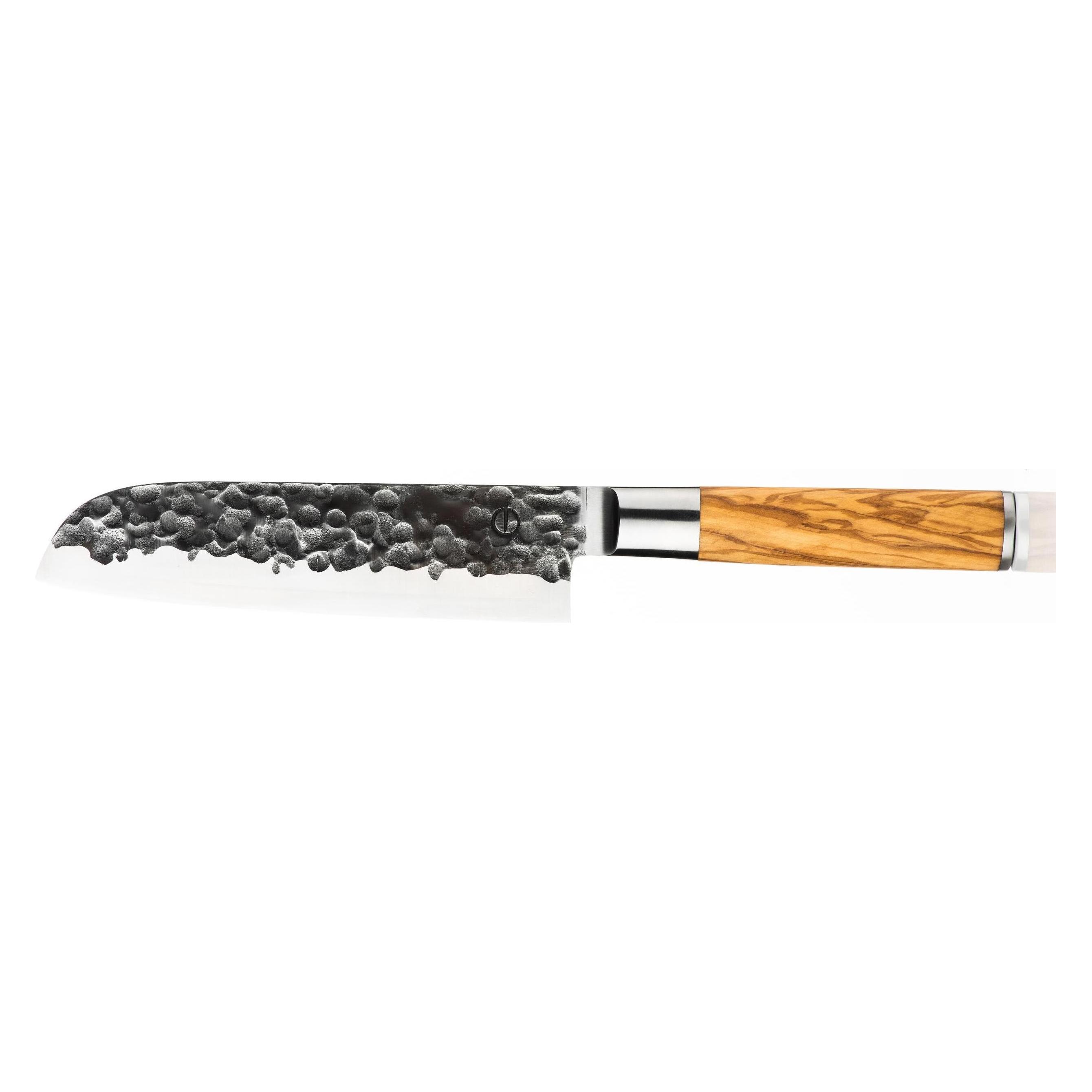 Forged Santokumesser (18 cm, 1x) (OliveSantoku18cm)