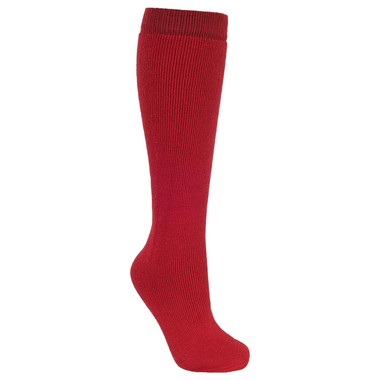 Trespass Volwassenen Unisex Buisvormige Luxe Wollenmix Skibuis Sokken (Rood)