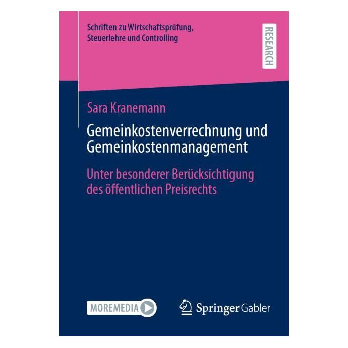 Springer Gemeinkostenverrechnung und Gemeinkostenmanagement (Deutsch, Softcover, Sara Kranemann) (57600129)