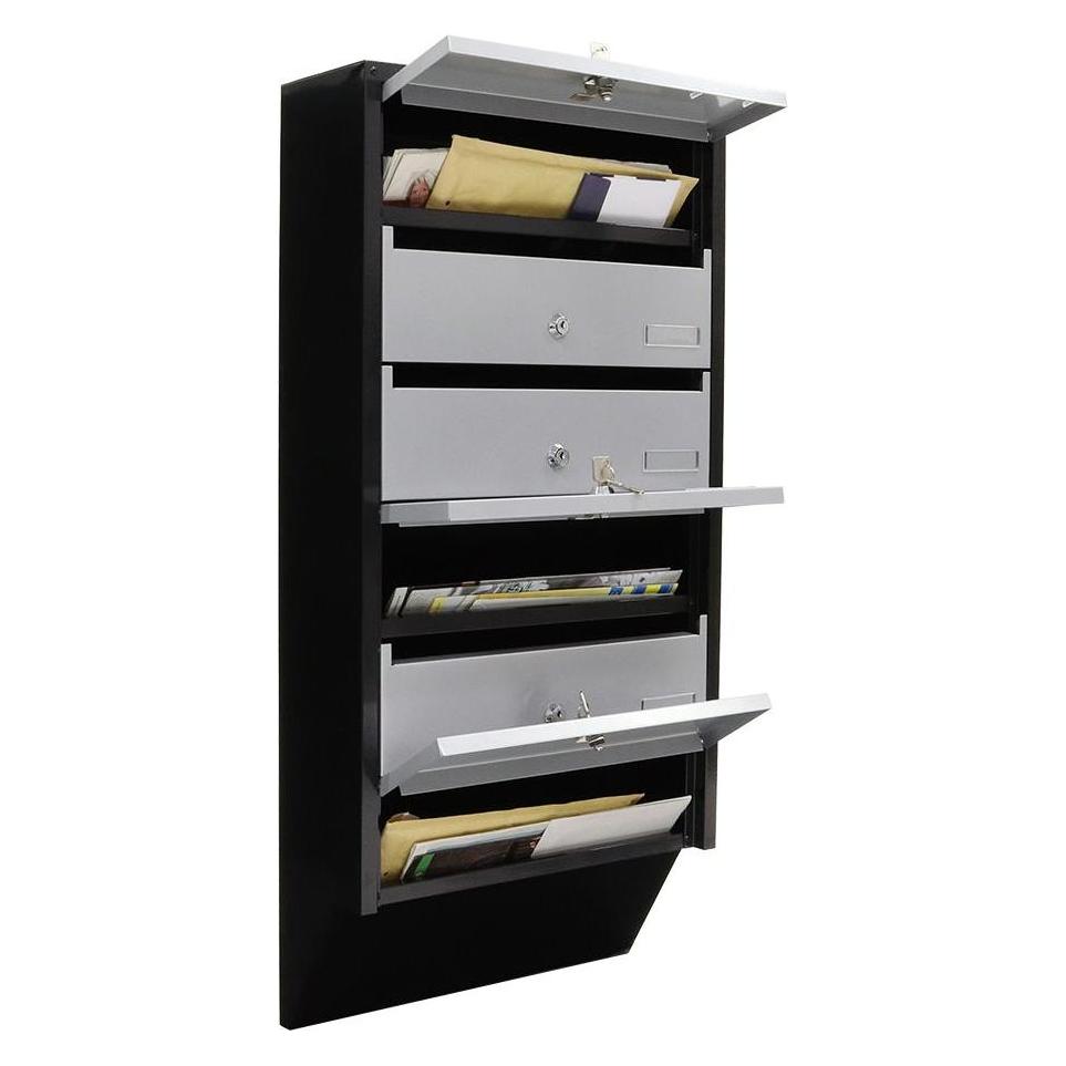 Rottner Briefkastenanlage Depot 6 (14 x 38 x 82.40 cm) (T06368)