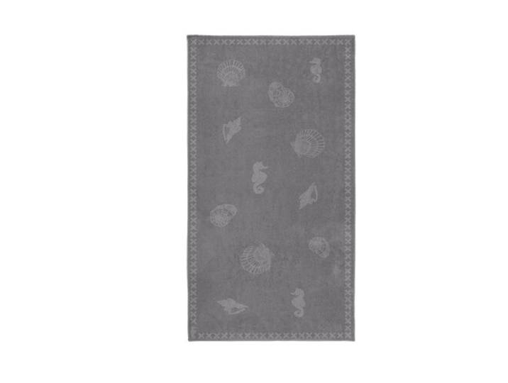 Seahorse Seahorse Strandlaken Shells Grey 100x200