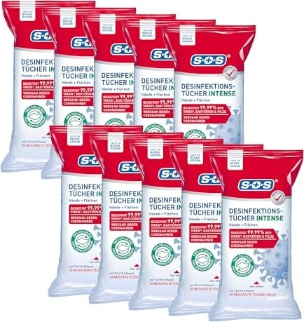 SOS Desinfektionstücher Intense 25 St Tücher