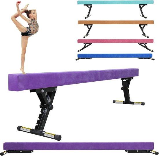 Famanu Gymnastikbalk Inklappbar - Verstellbare Höhe für Kinder