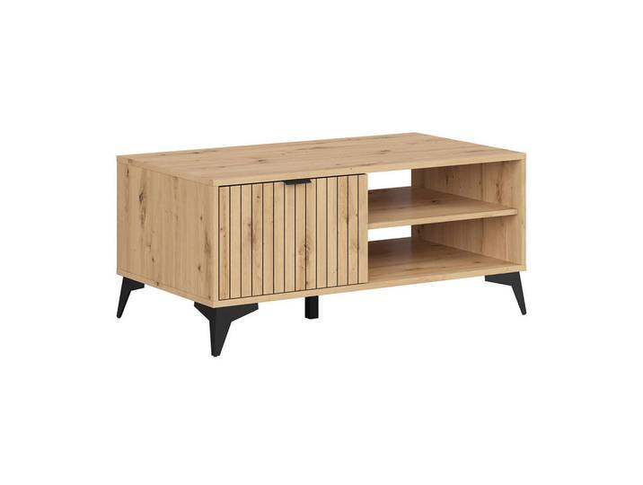Petits-meubles Couchtisch Mao Holz, Braun, Holzwerkstoff, 1 Schubladen, 110x50x60 cm, Wohnzimmer, Wohnzimmertische, Couchtische