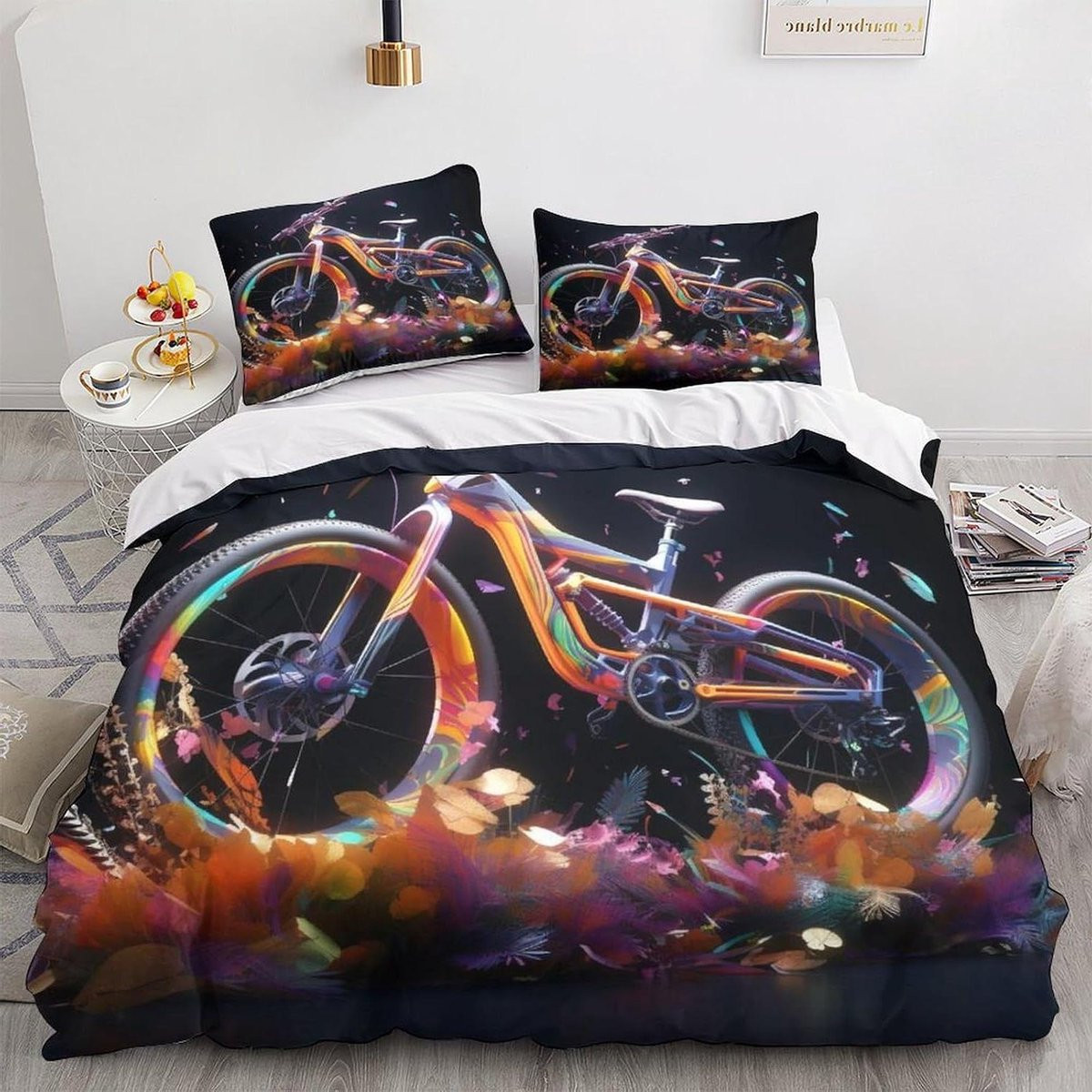 Dekbedovertrek Set van Super Zachte Microvezel in Kunst Stijl, 200 x 200 cm
