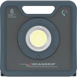 Akku-LED-Arbeitsleuchte scangrip NOVA 6 C+R for LIFE, Baustrahler, 18 V mit 3,2 Ah Akku