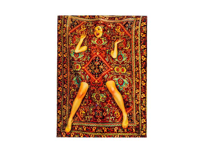 Designer Teppich „Toiletpaper Lady of Carpets“ Multicolor Seletti