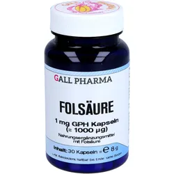 Folsäure 1mg Gph Kapseln 30 ST