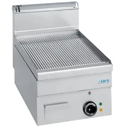 SARO Elektrogrillplatte, gerillt,Aufti.,400x600, EFT46R