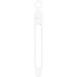 BerryBase Flexible Silikon Kabelbinder, dehnbar, wiederverwendbar, 20 Stk. - Farbe: Weiß
