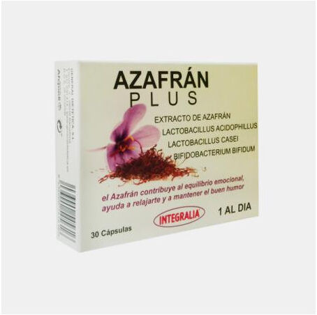 INTEGRALIA AZAFRAN PLUS (ACAFRAO COM FERMENTOS) 30 CAPSULAS