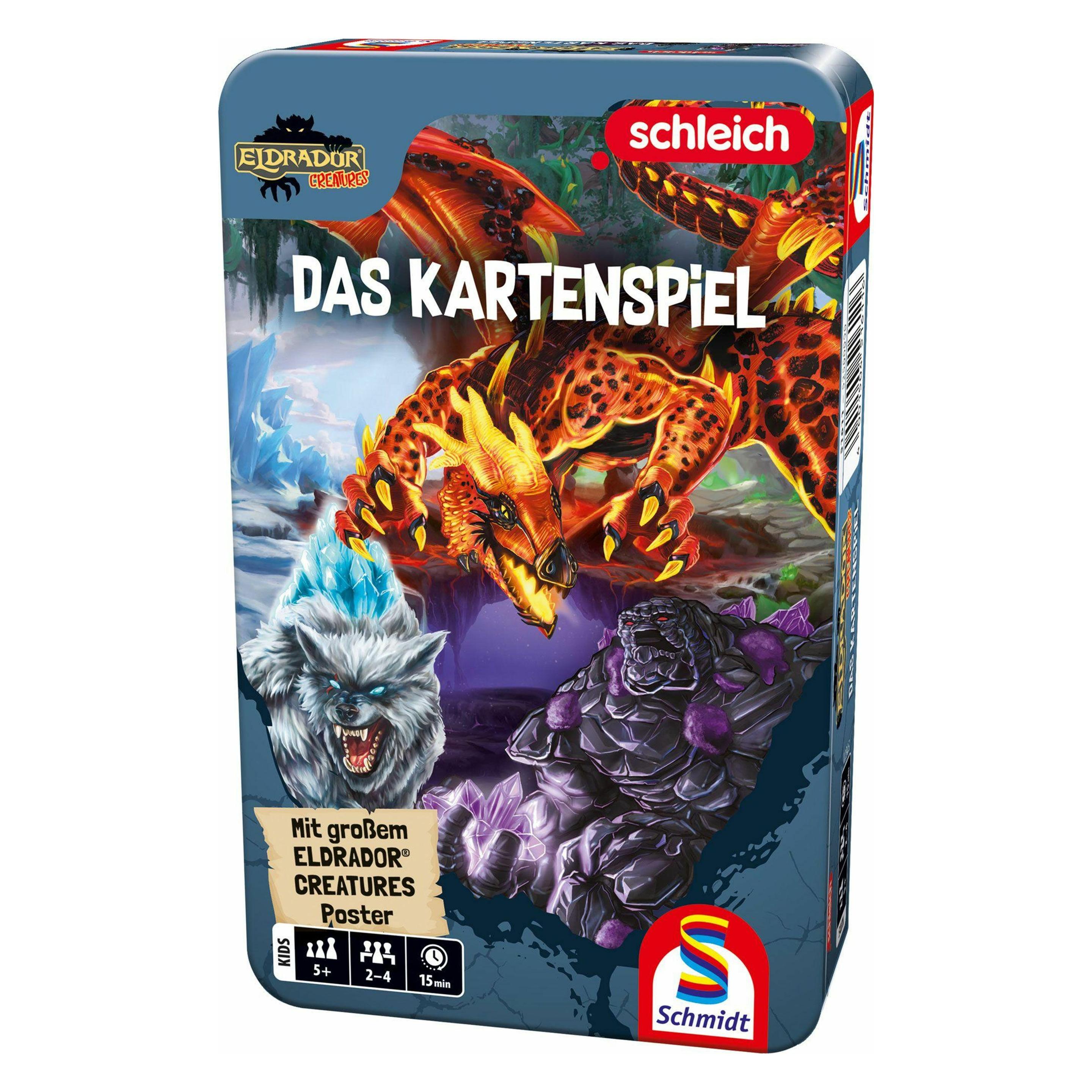 Schmidt Spiele SSP Schleich, Eldrador, Das Kartenspiel (Deutsch, 2 - 4 Spieler) (51611)