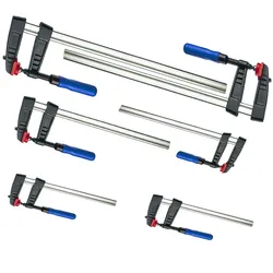 Vago-Tools 6 tlg Set Schraubzwingen 300x120/500x120/800x120 mm je 2 Stück