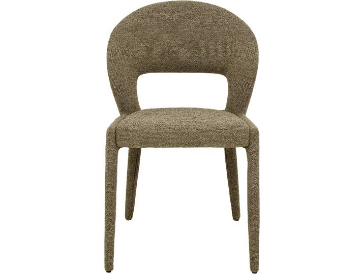 Stilvoller Stuhl Pleya Stoff braun - Material: Stoff / Metall - Stuhl