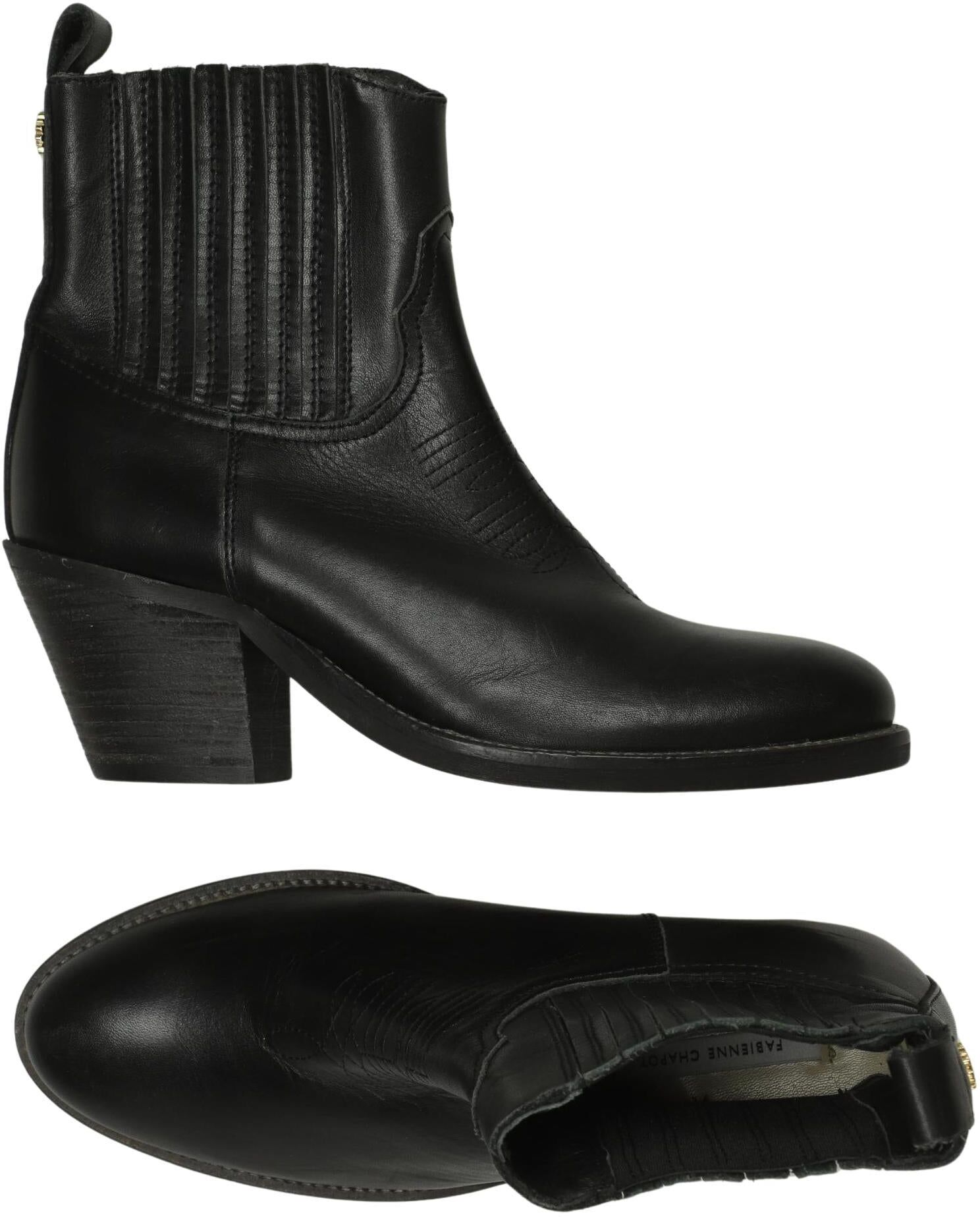 Fabienne Chapot Damen Stiefelette, Schwarz, Gr. EU 37, kein / Etikett - Second Hand