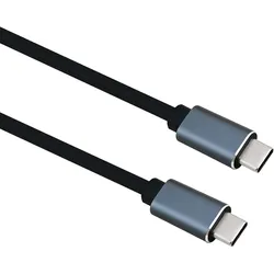 helos Anschlusskabel, USB 3.2 Type-C™ Stecker/Stecker, PREMIUM, 1,0m, schwarz