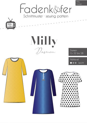 Fadenkäfer Schnitt "Kleid Milly" für Damen
