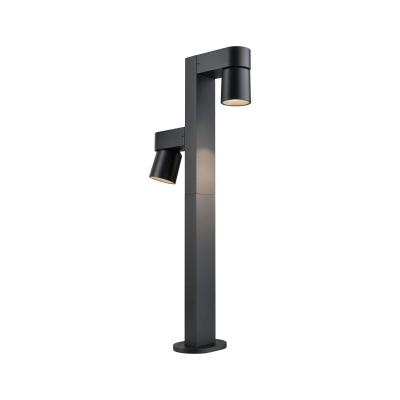 LED Pollerleuchte PAULMANN "Kimu IP44 822mm 3000K 2x8W 750lm 230V 70 Anthrazit Aluminium", grau (anthrazit), H:82,2cm T:34,7cm Ø:8cm, Leuchten, LED Pollerleuchte
