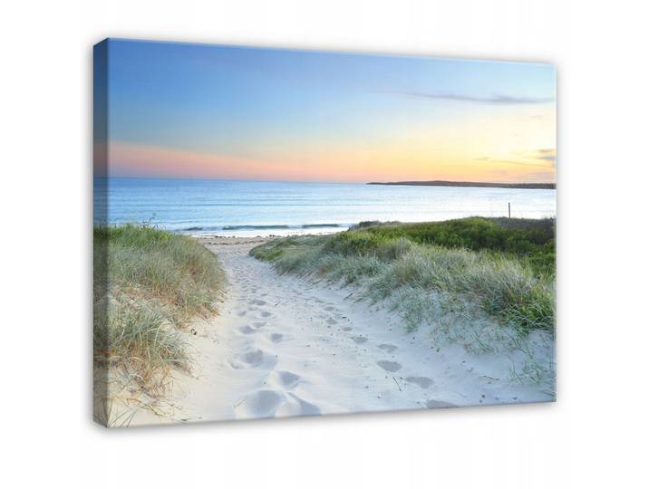 LEINWANDBILD Strand Meer Blau 100x70 cm