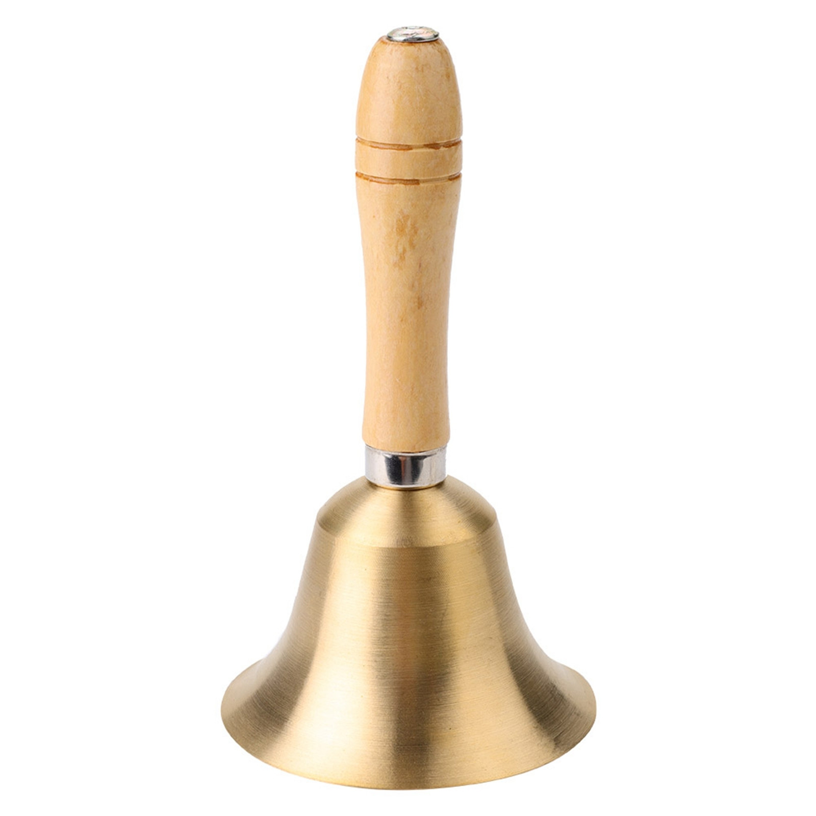 Cocosity Multifunctionele handbel met houten handvat voor schoolkinderen, 8 cm