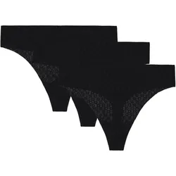 3er Pack UNDER ARMOUR Pure Stretch Mesh String Damen 001 - black L