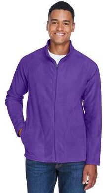 Team 365 TT90 Men's Campus Microfleece Jacket in Sport Purple size Large   Polyester
