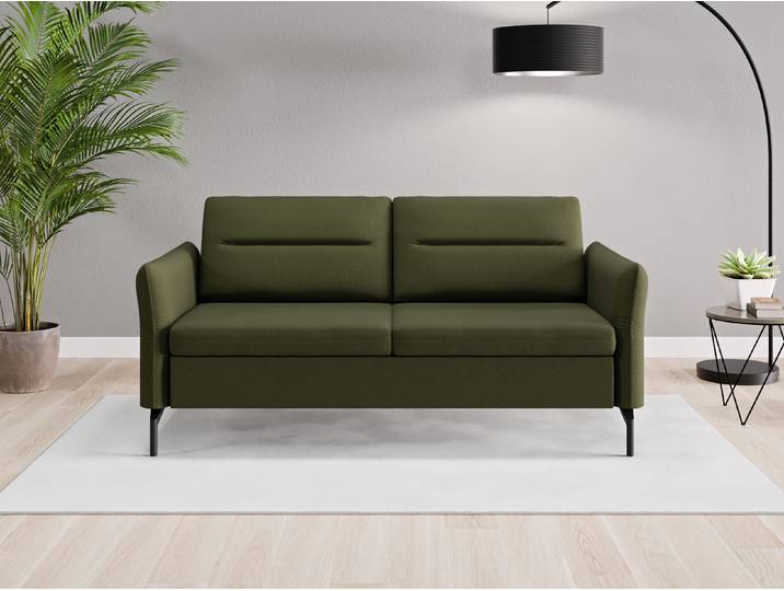 Einzelsofa Rio - Grün (Waldgrün) - Feiner Mikrofaserstoff