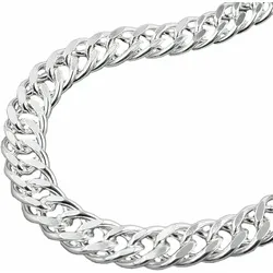 Gallay Armband 6mm Zwillingspanzerkette Silber 925 21cm