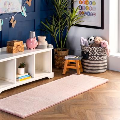 Nuloom Layne Soft Silky Faux Rabbit Fur Area Rug