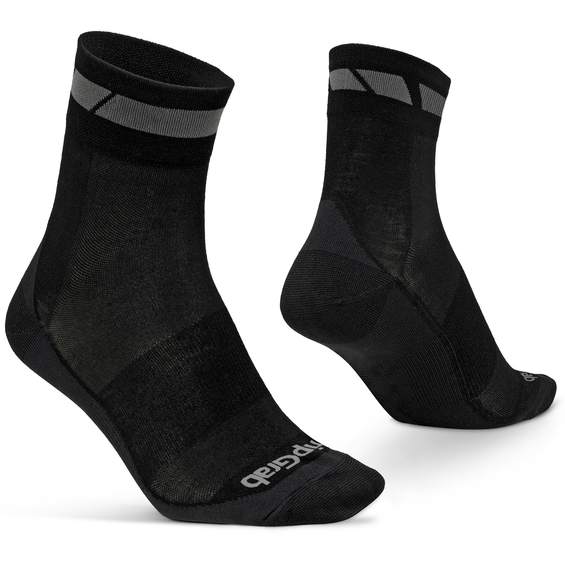 GripGrab Merino Regular Cut Fahrradsocken schwarz Größe 41 Rennrad Merinowolle