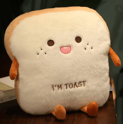 Uplift Curations 14 Inch Plush Bread Pillow Soft Toast Simulation Food Doll Cushion & Cute Kids Toy Gift daimeng