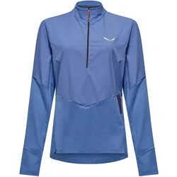 Salewa, Damen, Funktionsshirt, Pedroc Dry'ton Wind Half Zip Langarm Shirt (S), Blau