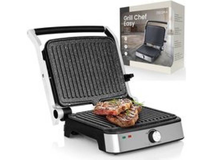 Grill Électrique - LASER GENETICS CARRON - Grill Chef Easy - 2000W - Plaques Céramiques - 1345 cm²