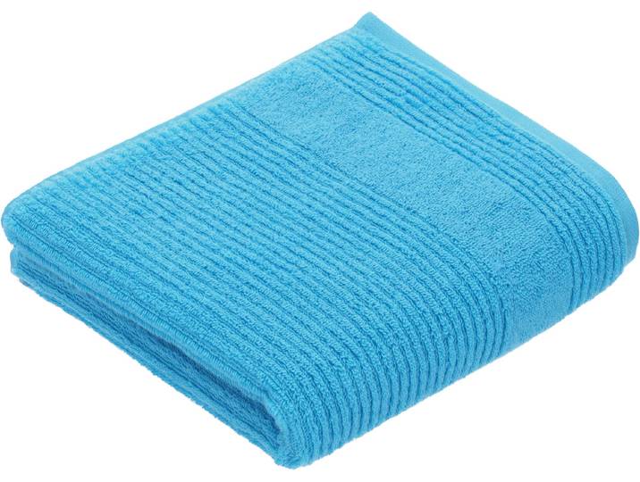 Handtuch VOSSEN Tomorrow , blau (ice blau), B:50cm L:100cm, Webfrottier, Baumwolle, Handtücher, Handtuch