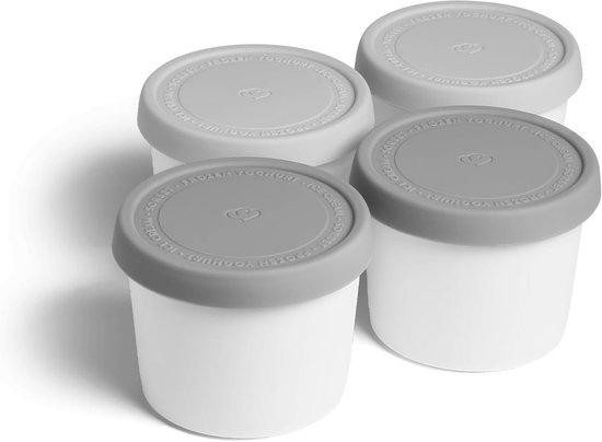 Set van 4 BPA-vrije ijscontainers van 400 ml voor de diepvries