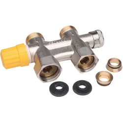 Danfoss Anschlussarmatur VHS-UN Heizkörper G 3/4, Durchgang, vernickelt