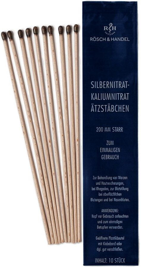 Silbernitrat-kaliumnitr.ätzstäb.ätzstift 200mm st. 10stk