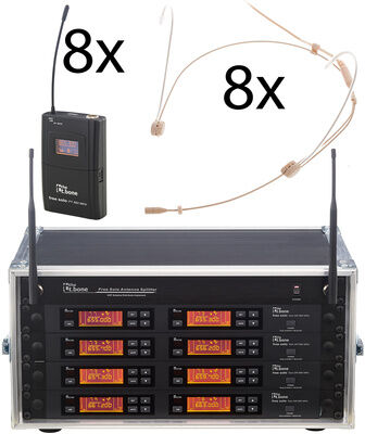 the t.bone 8 Kanal Theaterfunkrack 660MHz Beige