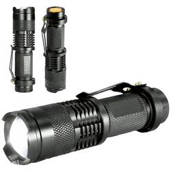 Eaxus Glow-X 48181 LED Mini-Taschenlampe mit Gürtelclip batteriebetrieben 300 lm 40 g