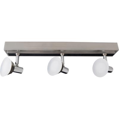 NÄVE LED Deckenleuchte "Jericho", grau (chromfarben), 3, H: 13,7cm, 1 Stk., Leuchten, incl. Leuchtmittel 3x LED 20W, Metall/Glas, chrom, LED Deckenstrahler LED Deckenspot