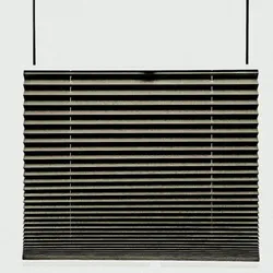 Thermo Black Out Plissee 80x120 cm taupe graubraun  metallic 100% Verdunkelnd
