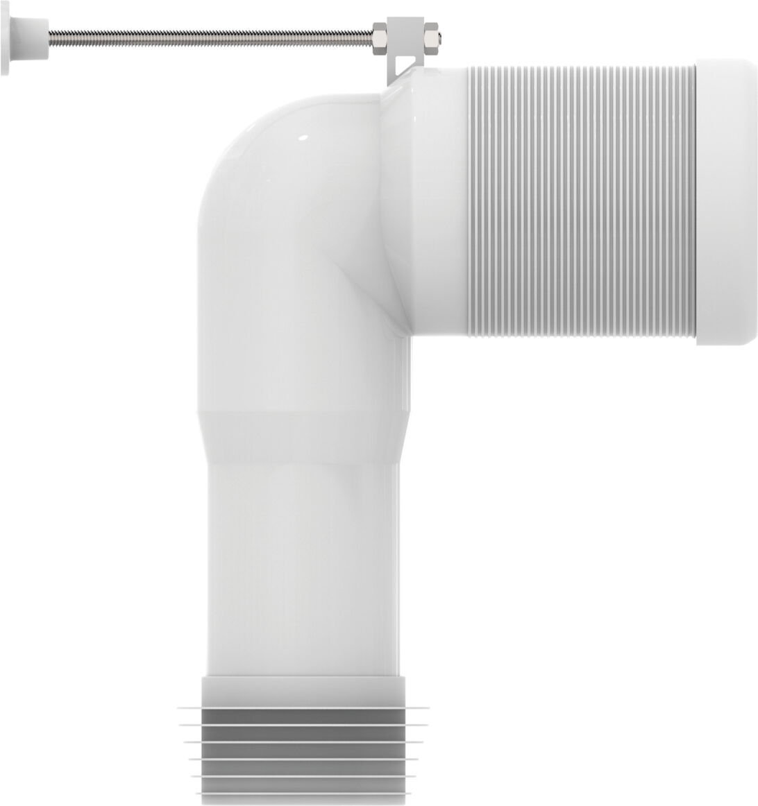 Coude de vidange Ideal Standard T002767 blanc, 13,5 x 13,5 x 13,5 cm