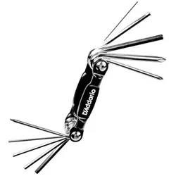 D'Addario, Multi-Tool, Daddario PW-GBMT-01 Multitool Werkzeug für Gitarre und Bass (10 Funktionen)