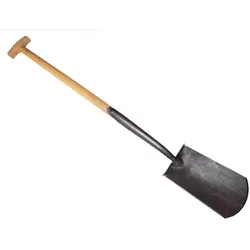 DeWit, Spaten + Schaufel, De Wit Zwanehals Spade Met lip Essen Steel 75 cm