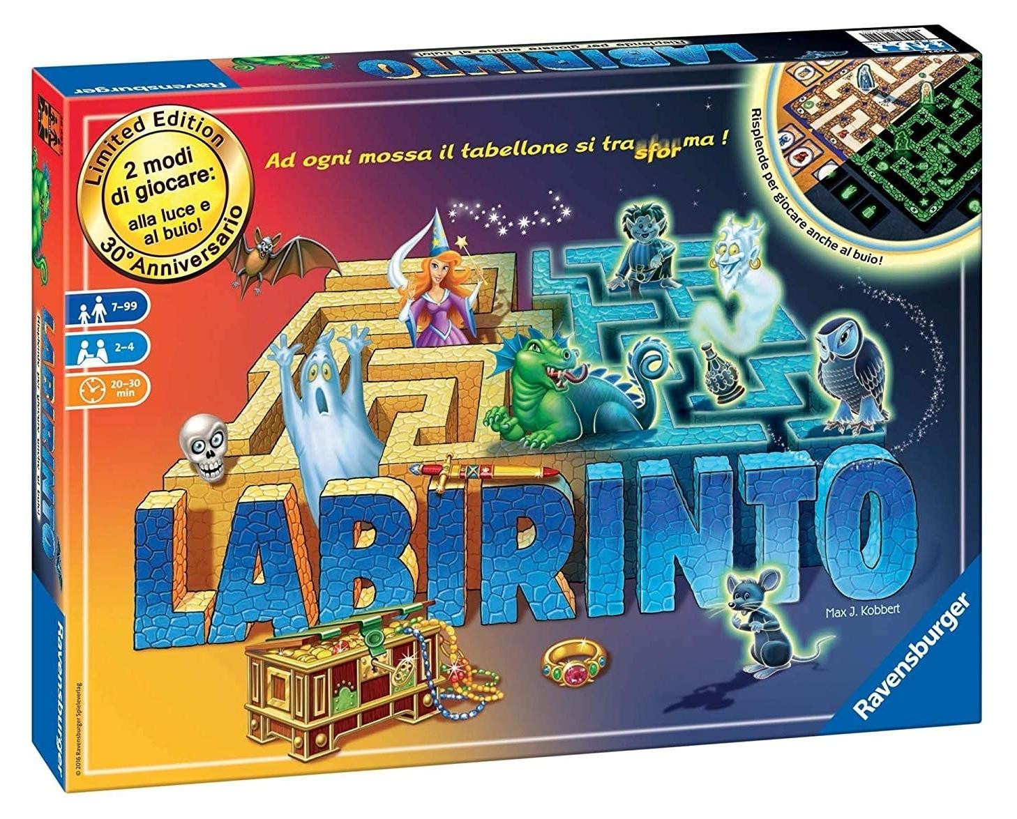Ravensburger Gloeilicht Labyrinth Bordspel voor Familie en Avontuur vanaf 7 jaar