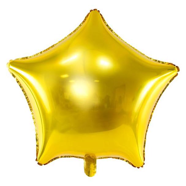 Partydeco Foil balloon Star, 70cm, gold (1 pkt / 1 pc.) (1x) (512346)