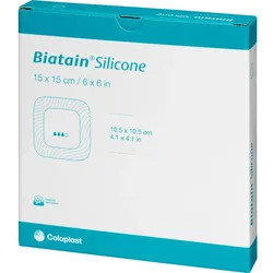 Biatain Silicone Schaumverband 15x15cm 5 ST